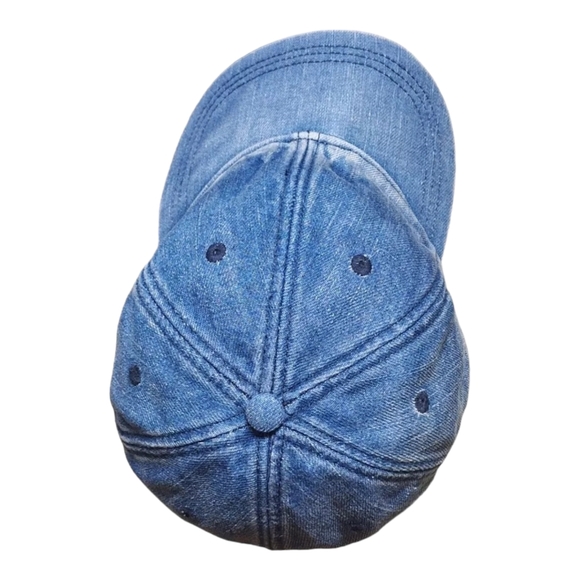 MADEWELL Faded Denim Baseball Cap Hat with Leather Adjustable Strap One Size - Picture 4 of 10